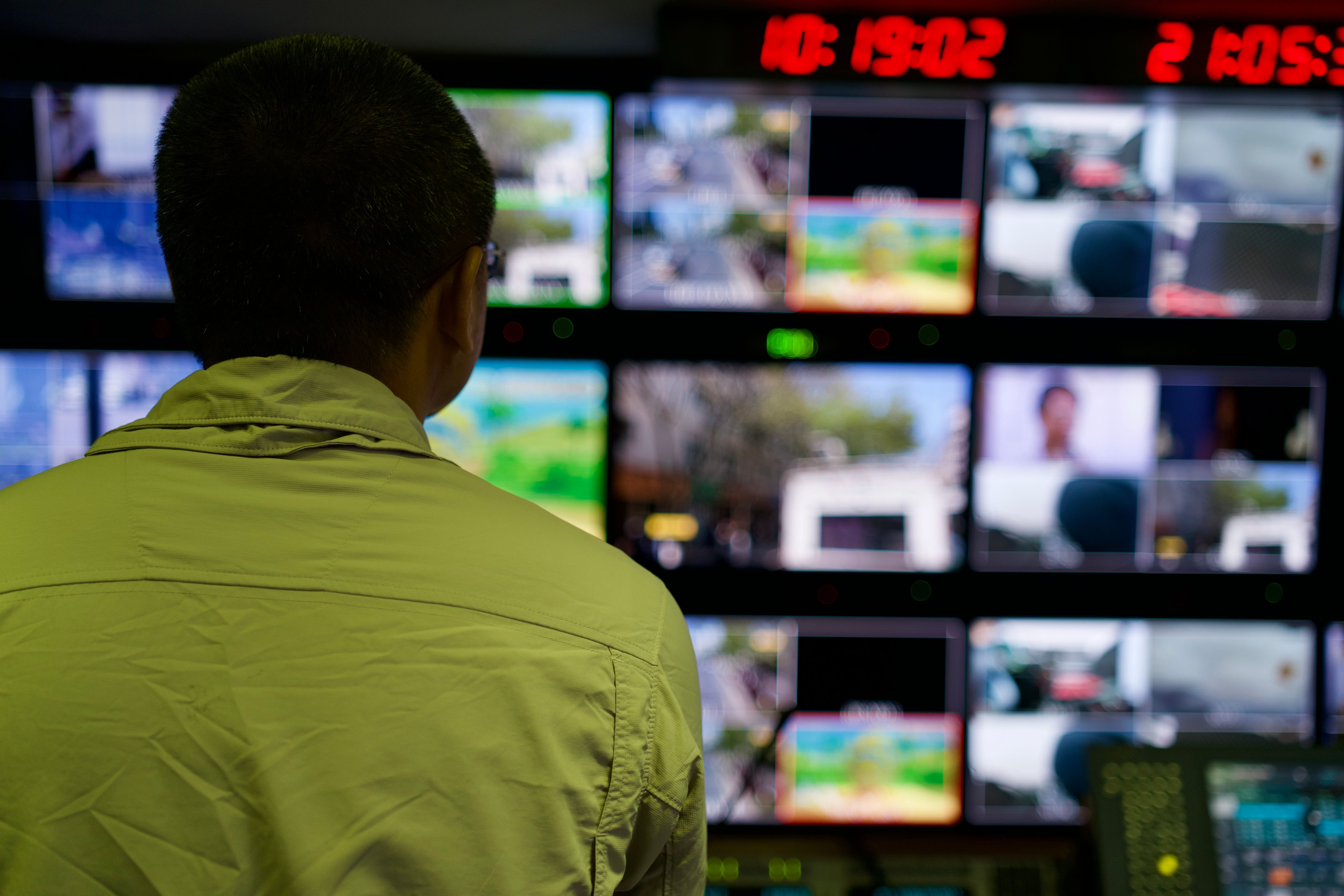 Monitor z kamerami CCTV